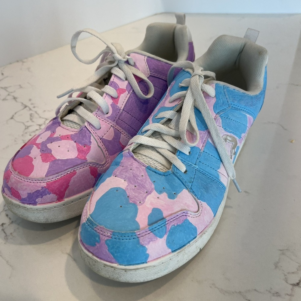 Shaq Boys Tie Dye Tennis Shoes Pink Purple Size 6